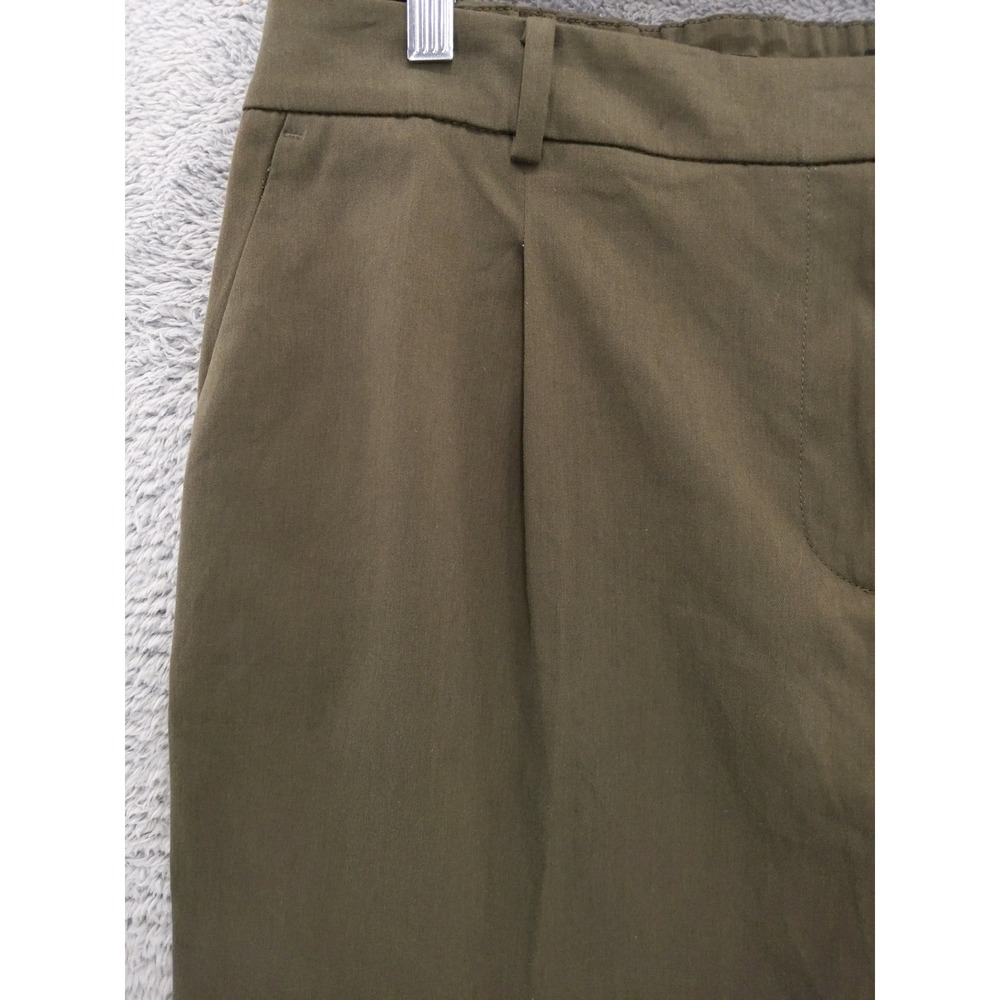 Talbots Bristol Pant Plus Petite Olive Green Wide Leg Casual Dress Pants 18WP - Picture 4 of 9